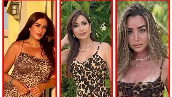 مين أحلى؟.. 3 نجمات يتنافسن بالفستان التايجر شاهدتداول نشطاء موقع التواصل الاجتماعي فيسبوك، مجموعة صور لثلاث من أشهر النجمات الفنانات هنا الزاهد