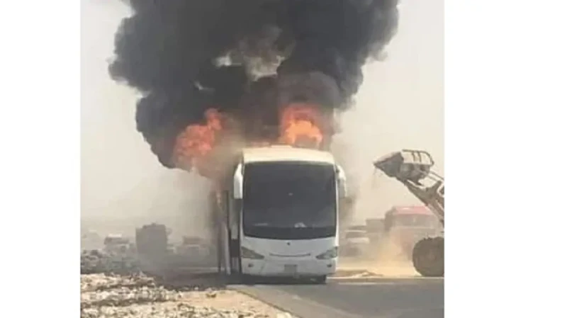 بالصور ننشر تفاصيل حادث حريق أتوبيس فريق كورال كنيسة مار بولسبالصور ننشر تفاصيل حادث حريق أتوبيس فريق كورال كنيسة مار بولس .. أنقذت العناية الإلهية