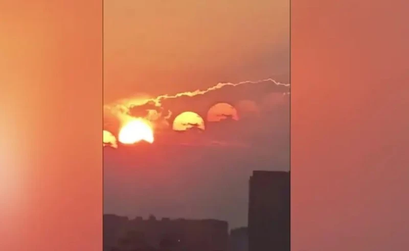 التفاصيل الكاملة ل ظهور 7 شموس في الصين في مشاهد مرعبة، لا تخطر على البال ولا يصدقها عاقل، تداول رواد مواقع التواصل الاجتماعي، مقطع فيديو يوثق ظهور 7