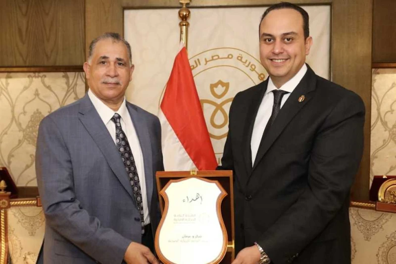 نقيب المحامين يبحث مع رئيس العامة للرعاية الصحية التعاون المشترك التقى عبدالحليم علام، نقيب المحامين، رئيس اتحاد المحامين العرب، الدكتور أحمد السبكي،