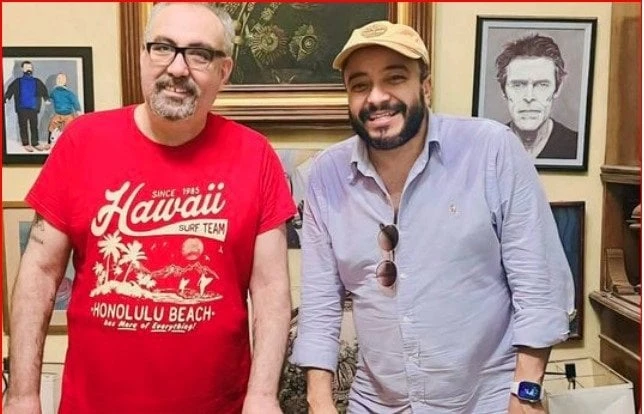 من إخراج خالد الحجر.. حسام داغر يعلن بدء التحضير لفيلمه الجديد حسام داغر وخالد الحجرافاق عربيةأعلن الفنان حسام داغر، عن تحضير لفيلم جديد، من إخراج