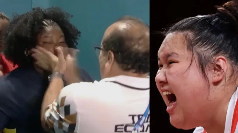 رغم خطورتها.. سر الصفعات القوية على وجوه لاعبات رفع الأثقال تخيل أن يتم صفعك على وجهك من قبل مدربك.. هل ستشعر بالإهانة أم ستتقبل الأمر؟ والسؤال الأهم: هل للصفع سبب؟شهدت أولمبياد با