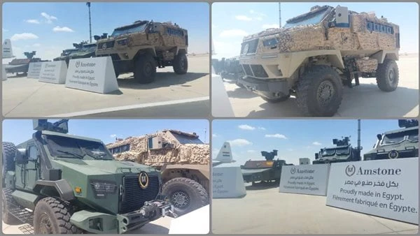 صناعة مصرية 100.. المدرعتان 100 و 500 تجذبان الزائرين في معرض مصر الدولي للطيران والفضاءظهرت المدرعتان 100 و 500 للمرة الأولى في معرض مصر الدولي للطيران والفضاء 2024 بمدينة العلمين