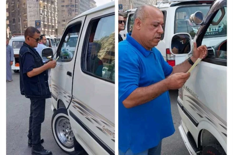 محافظ الجيزة: ضبط 100 حالة مخالفة لسيارات السرفيس لتقطيع خطوط السير وتحصيل أجرة غير التعريفات تابع المهندس عادل النجار محافظ الجيزة،اليوم الثلاثاء ،حملات جهاز السرفيس والنقل الجماع