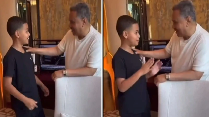 محمد عبده ونجله يروجان لموسم الرياض .. فيديو اخر خبر روج الفنان محمد عبده ونجله الصغير لموسم الرياض بمقطع طريف ظهر فيه الثنائي وهما يتحدثان عن