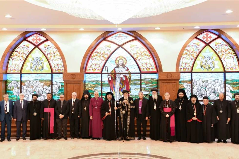 بحضور البابا تواضروس.. قادة الكنائس يحتفلون باليوبيل الذهبي لمجلس كنائس الشرق الأوسط شهد قداسة البابا تواضروس الثاني بابا الإسكندرية، بطريرك الكرازة