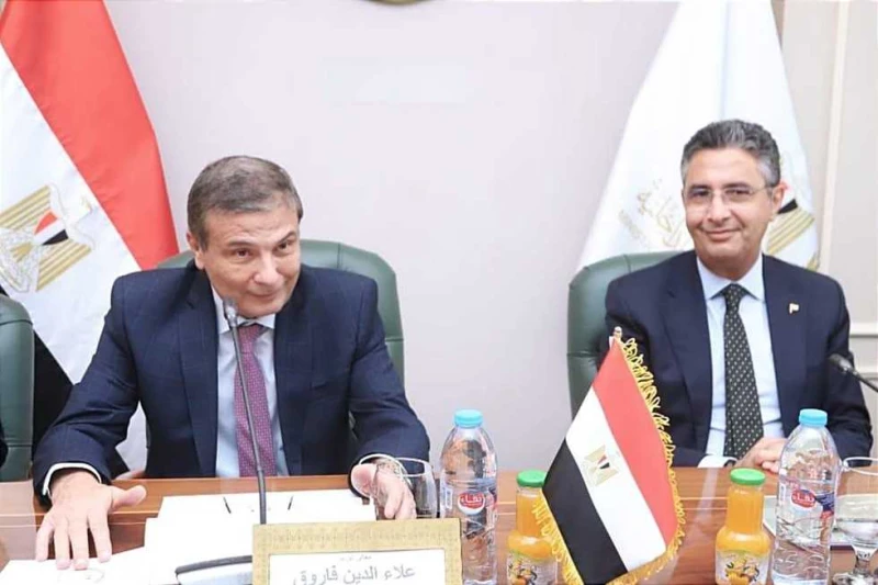 التموين والزراعة تطلقان مبادرة لتخفيض أسعار البيض وطرحه بالمنافذ (تفاصيل) عقدا علاء فاروق وزير الزراعة واستصلاح الأراضي، والدكتور شريف فاروق وزير