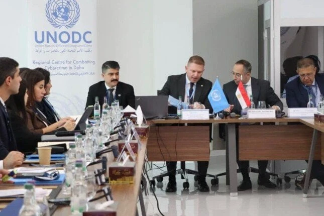 سفير مصر بالدوحة يشارك في ورشة عمل المركز الإقليمي لمكافحة الجرائم السيبرانية التعاون بين مصر والمركز الإقليمي لمكافحة الجرائم آية الله حمديشارك عمرو