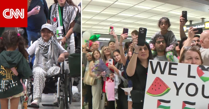 وصلت للعلاج.. شاهد الاستقبال الحار في مطار أمريكي لطفلة فقدت ساقها في غزة تكنولوجيا بعد رحلة شاقة من مصر إلى أمريكا، استقبل المئات من الأشخاص الطفلة بيلسان، التي تبلغ من العمر 10 س