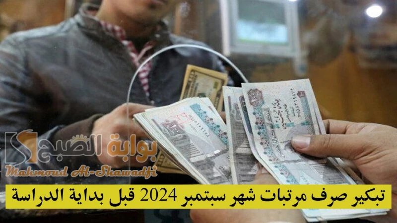 تبكير صرف مرتبات شهر سبتمبر 2024 قبل بداية الدراسة.. وزارة المالية توضح حقيقة الخبرتستعد وزارة التربية والتعليم في مصر إلى بداية العام الدراسي القادم 2024-2025، وبالتالي تهتم كل ال