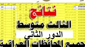 نتائج الثالث متوسط 2024 الدور الثاني بالاسم خطوات الاستعلام في جميع محافظات العراق ما زالت نتائج الثالث متوسط 2024 الدور الثاني تشغل اهتمام الالاف من الطلاب وأولياء الأمور في جميع