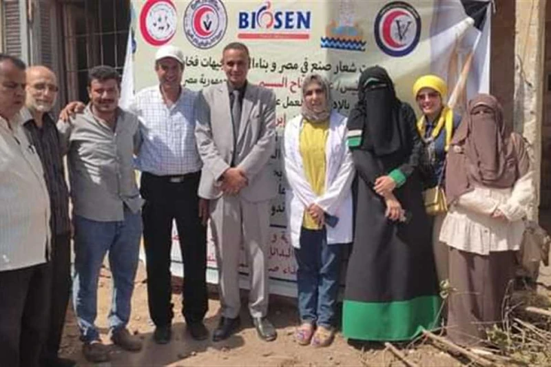 علاج 1185 رأس ماشية في حملة بيطرية مجانية في كفرالشيخ اشرف الدكتور فتحى عبد العال وكيل وزارة الطب البيطري بكفرالشيخ، علي حمله موسعه بقرية شالما البلد