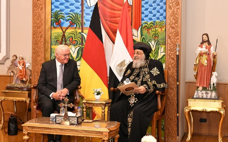 بالصور قداسة البابا تواضروس الثاني يستقبل رئيس ألمانيا الاتحادية بالمقر البابوي بالقاهرةبالصور قداسة البابا تواضروس الثاني يستقبل رئيس ألمانيا