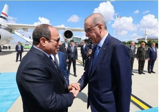 الرئيس السيسي: تجمعنا مع تركيا علاقات تاريخية وشعبية متأصلة الجذور الرئيس السيسي وأردوغانأعرب الرئيس عبد الفتاح السيسي، عن سعادته البالغة بزيارته