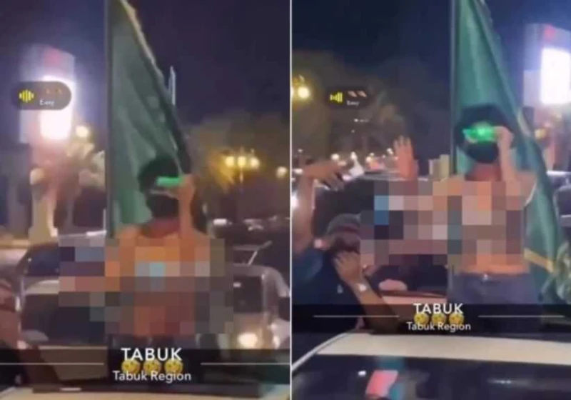 ..فرحة الوطن لا تتسع للمخالفين: شاهد..القبض على ثلاثة أشخاص بينهم أمراة في تبوك لمخالفتهم الاداب العامة ...تفاصيل تتابع الان تفاصيل ما ورد عن فرحة الوطن لا تتسع للمخالفين: شاهد..ال