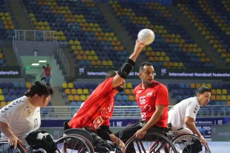 منتخب الكراسي المتحركة لليد يهزم اليابان ويتأهل لنصف نهائي بطولة العالمفاز منتخب مصر للكراسي المتحركة لكرة اليد على نظيره الياباني بنتيجة شوطين مقابل