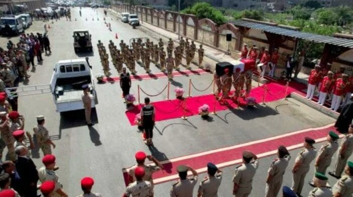 جنازة عسكرية لأحد شهداء حرب 67 عقب العثور على رفاتهنظمت القوات المسلحة، جنازة عسكرية في نطاق المنطقة الشمالية العسكرية، لأحد شهداء الوطن في حرب يونيو