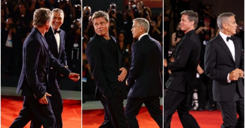 الفن و المشاهير: فيديو يتصدر الترند.. هكذا رقص براد بيت وجورج كلوني بعد عرض فيلمهما فيديو يتصدر الترند.. هكذا رقص براد بيت وجورج كلوني بعد عرض