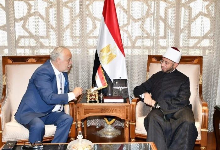 وزير الأوقاف لنقيب الممثلين: الدراما من أدوات تجديد الخطاب الديني استقبل الدكتور أسامة الأزهري وزير الأوقاف الدكتور أشرف زكي نقيب المهن التمثيلية