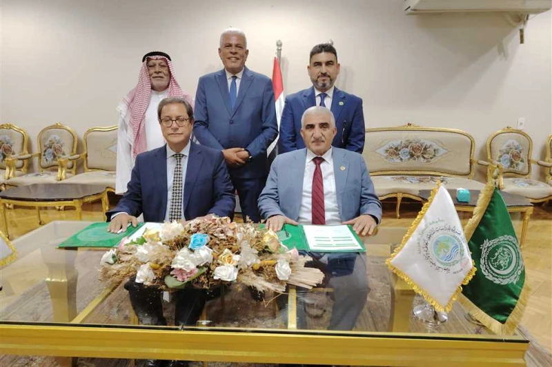 تعاون بين أكساد وإيكاردا لتنفيذ مشروعات تحقيق الأمن الغذائي ومواجهة تأثير المناخ وقع الدكتور نصرالدين العبيد مدير المركز العربي لدراسات المناطق