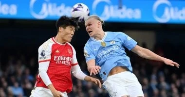 -لا يفوتك.. موعد مباراة مانشستر سيتي وأرسنال فى الدوري الإنجليزي والقناة الناقلة .. يستضيف فريق مانشستر سيتي نظيره أرسنال مساء اليوم، الأحد، على ملعب