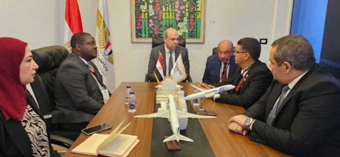 وزير الطيران المدني يلتقي رئيس المجلس الدولي للمطارات بإقليم إفريقياشهد مطار العلمين الدولى لقاء هاما بين الدكتور سامح الحفنى وزير الطيران المدني،