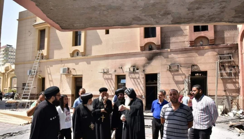 بعد حريق المطرانية اتصالات عديدة من قداسة البابا و10 قيادات كنسية لدعم أسقف واقباط بني سويفحريق المطرانية , شهدت مطرانية بني سويف حادث مروع مساء السبت الماضي، مما أسفر عن خسائر جسي