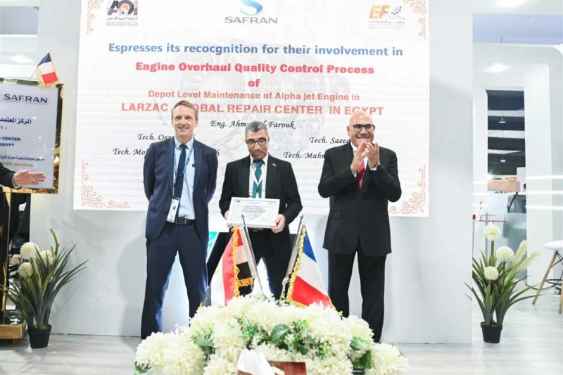 سافران الفرنسية تعتمد مصنع العربية للتصنيع مركزا وحيدا لعمرة محركات اللارزاك للطائرة ألفاجيت شهد اللواء أ.ح مهندس مختار عبداللطيف، رئيس الهيئة