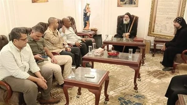 قيادات منطقة الأقصر للآثار تهنئ دير الشايب بعيد النيروز.. صوراستقبل نيافة الأنبا إقلاديوس أسقف ورئيس دير القديس الأنبا باخوميوس (الشايب) بالأقصر،