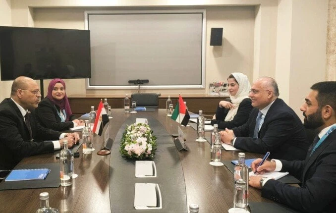 جبران يؤكد جاهزية العمالة المصرية المدربة التي يحتاجها سوق العمل في الإماراتالتقى محمد جبران وزير العمل، مع الدكتور عبد الرحمن العور، وزير الموارد