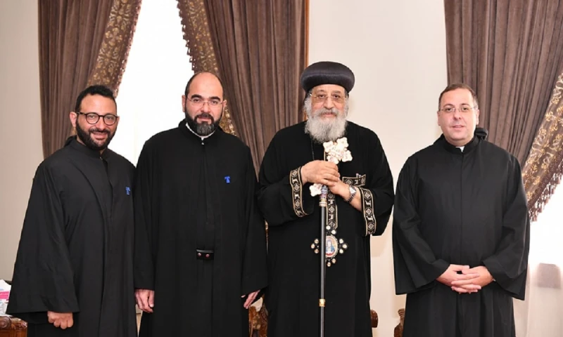 بالصور تفاصيل استقبال البابا تواضروس الثاني وفدا من الرهبانية الأنطونية المارونية بلبنانبالصور ننشر تفاصيل استقبال البابا تواضروس الثاني وفدا من