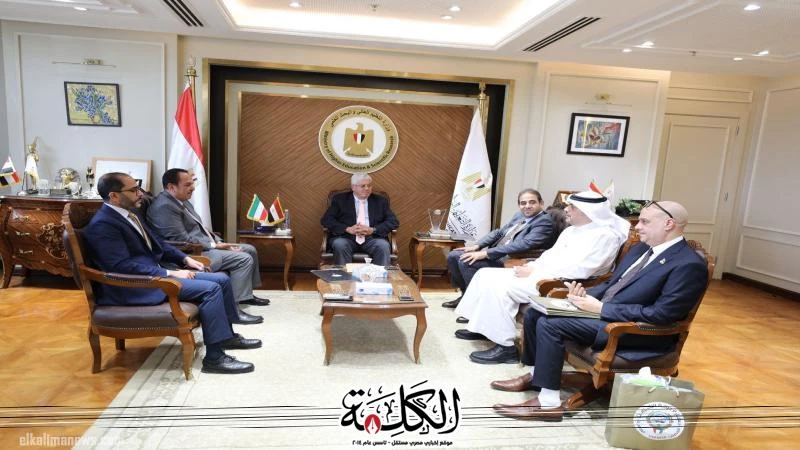 استقبل د.أيمن عاشور وزير التعليم العالي والبحث العلمي، السيد السفير غانم صقر الغانم سفير دولة الكويت بالقاهرة والوفد المرافق له؛ لبحث سبل التعاون المشترك بين البلدين في مجالي التعل