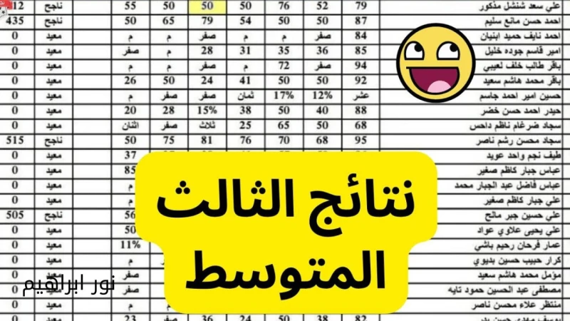 ترقبوا خلال أيام.. نتائج الثالث المتوسط الدور الثاني 2024 عبر موقع نتائجنا ووزارة التربيةأعلنت وزارة التربية العراقية أن نتائج امتحانات الصف الثالث