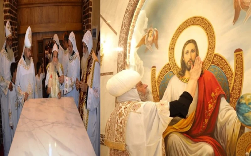 بالصو تدشين مذابح وأيقونات ومعمودية دير الشهداء بإخميم وكنيسة العذراء وأبوسيفين بميت بشار بالزقازيقبالصور تدشين مذابح وأيقونات ومعمودية دير الشهداء