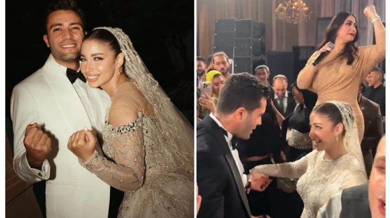 كلاكيت تاني مرة.. زفاف مريم سيف يواجه انتقادات المتابعين احتفلت البلوجر مريم سيف أمس بحفل زفافها على البلوجر هاني شاهر، وخطفت الأنظار بإطلالة جذابة،