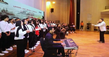 كتب - محمود الهندي قطاع التعليم والطلاب يبدع من خلال كورال اون في احتفالية جامعة عين شمس بانتصارات اكتوبر تحت رعاية أ.د محمد ضياء زين العابدين رئيس