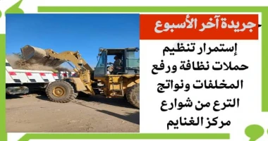 اسيوط سيد زعزوع إستمرار تنظيم حملات نظافة ورفع المخلفات ونواتج الترع بمركز الغنايم بأسيوط أكد اللواء دكتور هشام أبو النصر محافظ أسيوط على إستمرار