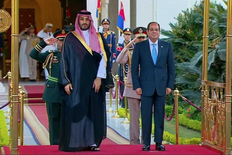 السيسي ومحمد بن سلمان: إقامة الدولة الفلسطينية هي السبيل الوحيد لتحقيق التهدئة كشفت رئاسة الجمهورية أن الرئيس عبد الفتاح السيسي وولي العهد السعودي