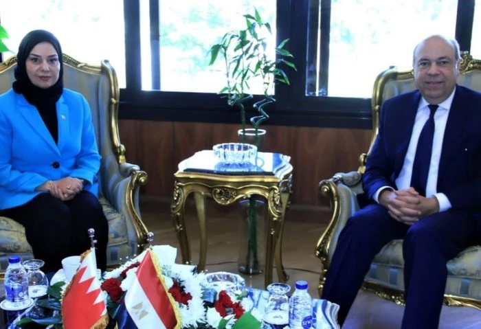 وزير الطيران يبحث مع سفيرة البحرين مجالات التعاون المشترك استقبل الدكتور سامح الحفني، وزير الطيران المدني، بمقر ديوان عام الوزارة، السفيرة فوزية بنت عبد الله زينل، سفيرة مملكة البح
