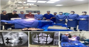 تقريرأحمد القطعاني و كريم نور الدين أول ليستة لجراحات المخ والأعصاب بمستشفى الخانكة التخصصي بحضور مدير عام المستشفى السيد الدكتورالسيد سليمان حيث قام فريق قسم جراحة المخ والأعصاب ب