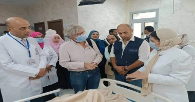 متابعة سيد زعزوع منشآت هيئة الرعاية الصحية بأسوان تستقبل وفدا من منظمة الصحة العالمية والاتحاد الأوروبي استقبل مستشفى المسلة التخصصي، التابع للهيئة