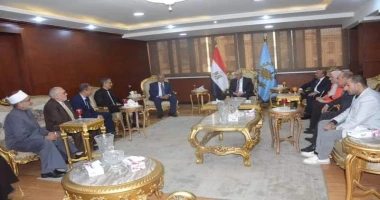 الغربية: متابعة رشدي ابوطالب محافظ الغربية يستقبل وفد قطاع الاعلام بالهيئة العامة للاستعلامات وكلية الشريعة والقانون جامعة الازهر محافظ الغربية يشيد