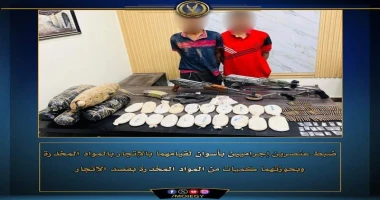 متابعة هيثم السنارى عنصريين إجراميين بأسوان لقيامهم بالإتجار بالمواد المخدرة أكدت معلومات وتحريات قطاع الأمن العام بمشاركة مديرية أمن أسوان قيام