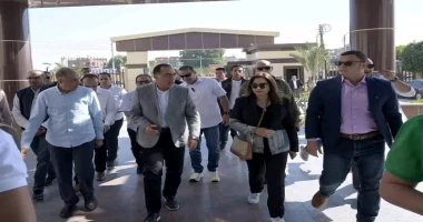 وزيرة التنمية المحلية تشارك في الجولة التفقدية لرئيس الوزراء بمستشفى سمالوط المركزي لمتابعة جوانب التطوير والخدمات المقدمة كتبمحمود شتا شاركت الدكتورة منال عوض وزيرة التنمية المحلي