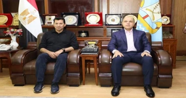 كفر الشيخ-سهيله عبداللطيف وزير الشباب والرياضة يتفقد المشروعات الرياضية في مستهل زيارته لمحافظة كفر الشيخ تفقد الدكتور اشرف صبحي وزير الشباب