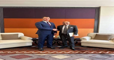 ريم العبدلي -ليبيا اجتماع وزير الرياضة الروسي و المفوض للشباب والرياضة بمجلس جامعة الدول العربية عقد في العاصمة أبو ظبي بدولة الإمارات