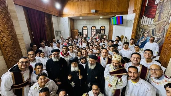 شمامسة جدد في دار السلام صلى نيافة الأنبا دانيال مطران المعادي وسكرتير المجمع المقدس، القداس الإلهي بمناسبة عيد استشهاد الشهيد مار مينا العجايبي، وعقب صلاة الصلح صلى نيافته صلوات ر