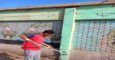 كتبمحمود شتا محافظ الغربية يتابع جهود مركز ومدينة المحلة في دهان المصالح الحكومية وتزين اسوارها بالعبارات والرسومات الهادفة تعميقا لقيم الولاء