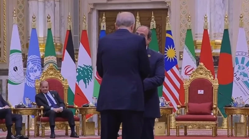 الزيارة الثانية في عام.. السيسي يستقبل أردوغان بقمة مجموعة الثماني استقبل الرئيس عبدالفتاح السيسي نظيره التركي رجب طيب أردوغان، بمقر انعقاد فعاليات القمة ال 11 لمنظمة الدول الثماني