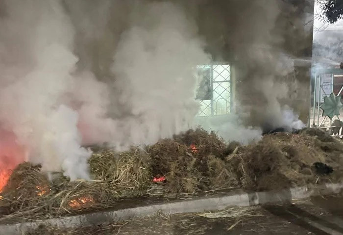 المعمل الجنائي يفحص حريق متحف الشمع بحلوان بدأ فريق البحث الجنائي بمعاينة موقع الحريق الذي شب أمام متحف الشمع بحلوان، للوقوف وتحديد أسباب وظروف